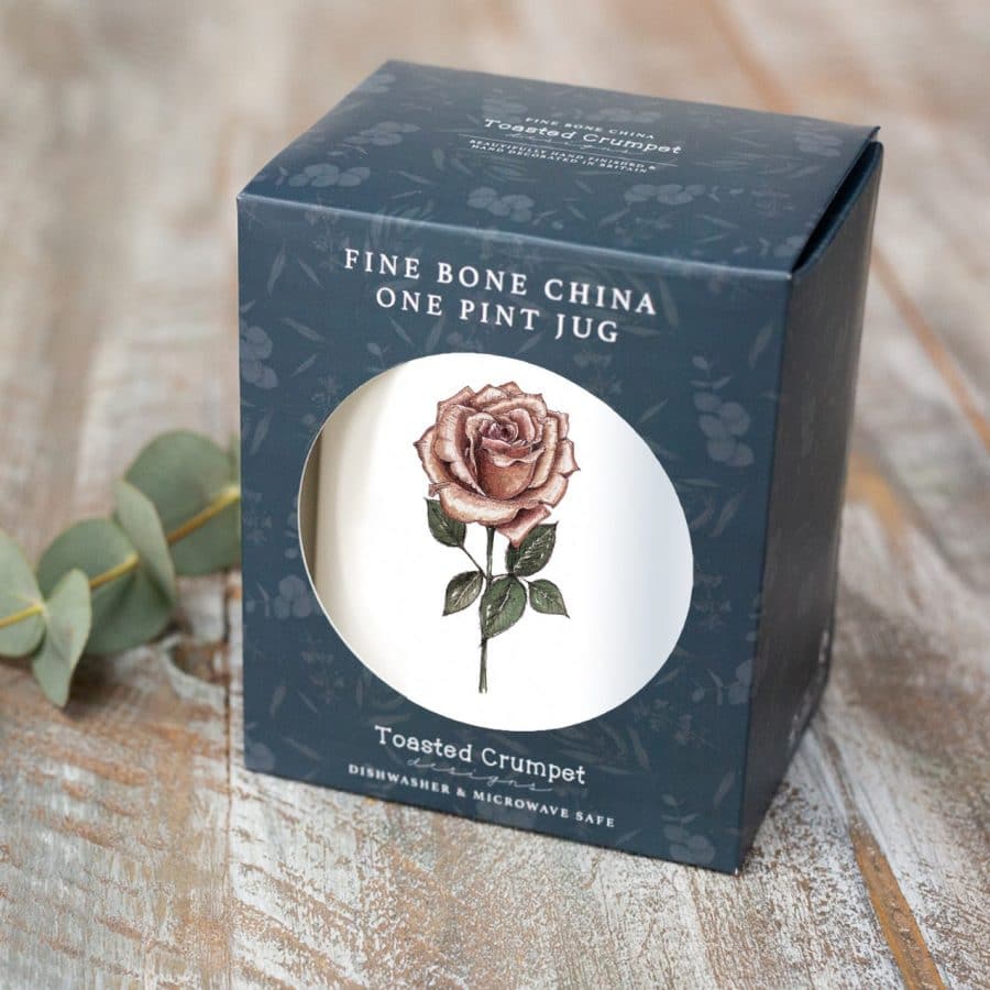 Rose Pint Jug in a Gift Box