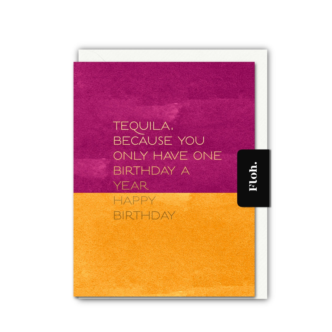 NEW! Tequilla (Colourblock) Card (Cello-Free) (available for dispatch from Jan 2026)