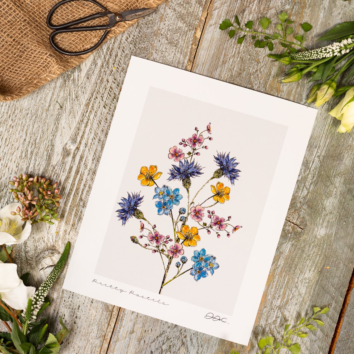 Pretty Pastels 10x12" Fine Art Print