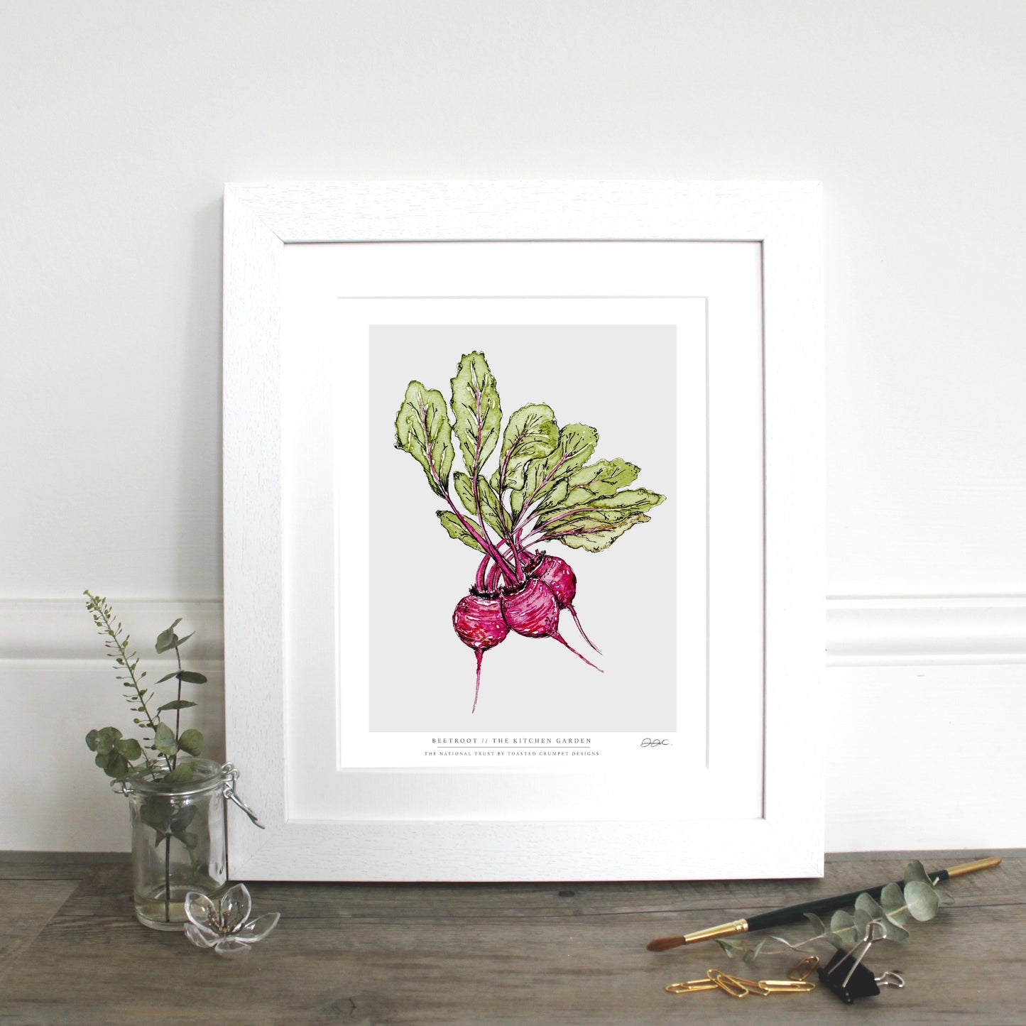 The Kitchen Garden Beetroot 10x12" Fine Art Print
