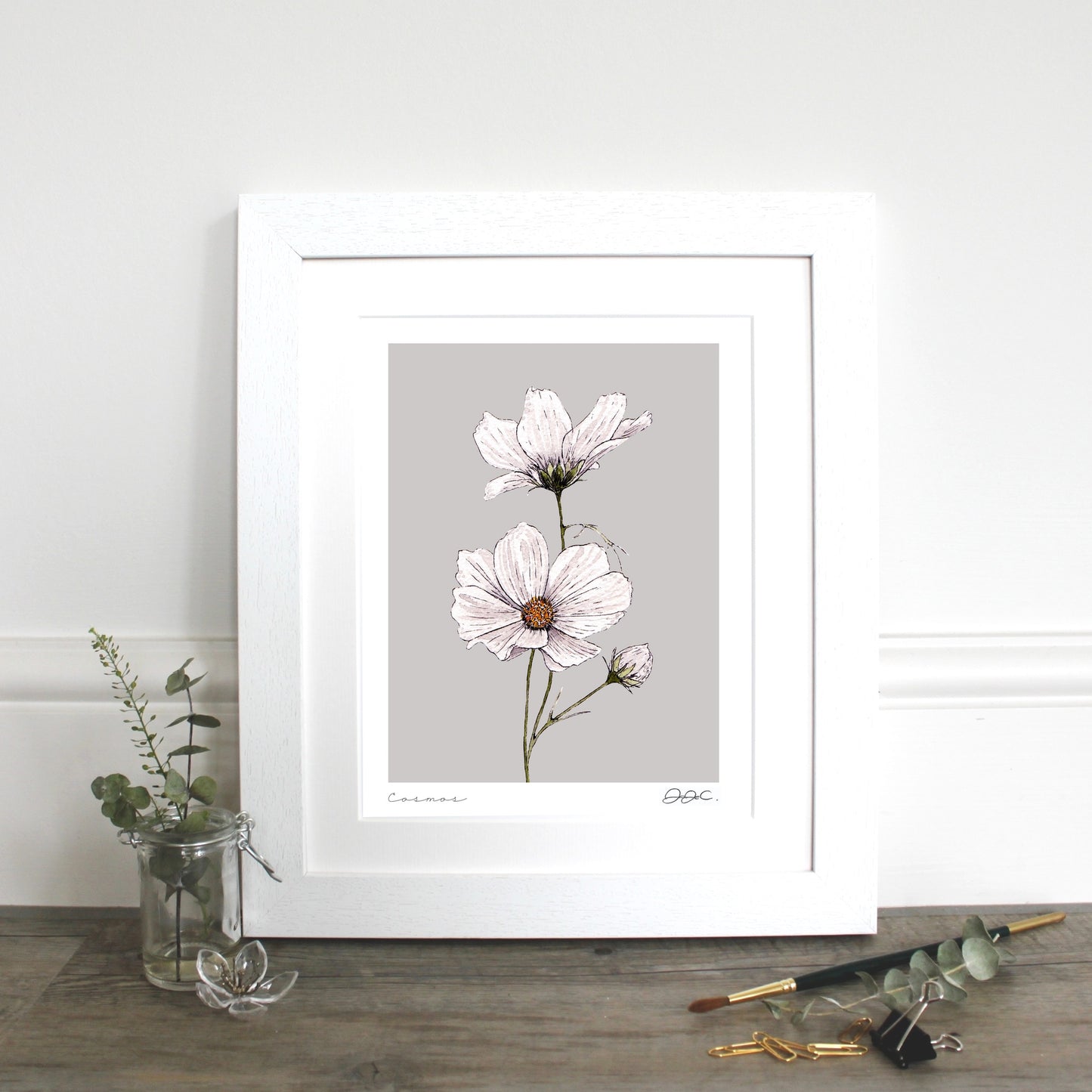 Cosmos 10x12" Mounted Fine Art Print