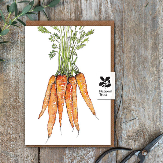 The Kitchen Garden Carrots Card (Cello-Free)