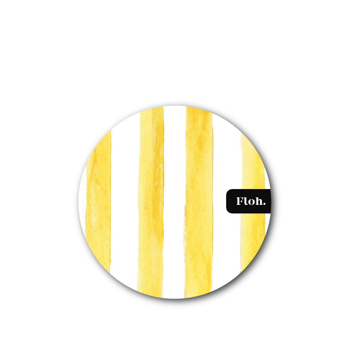 NEW! Lemon (Stripes) Round Coaster (available for dispatch from Jan 2026)