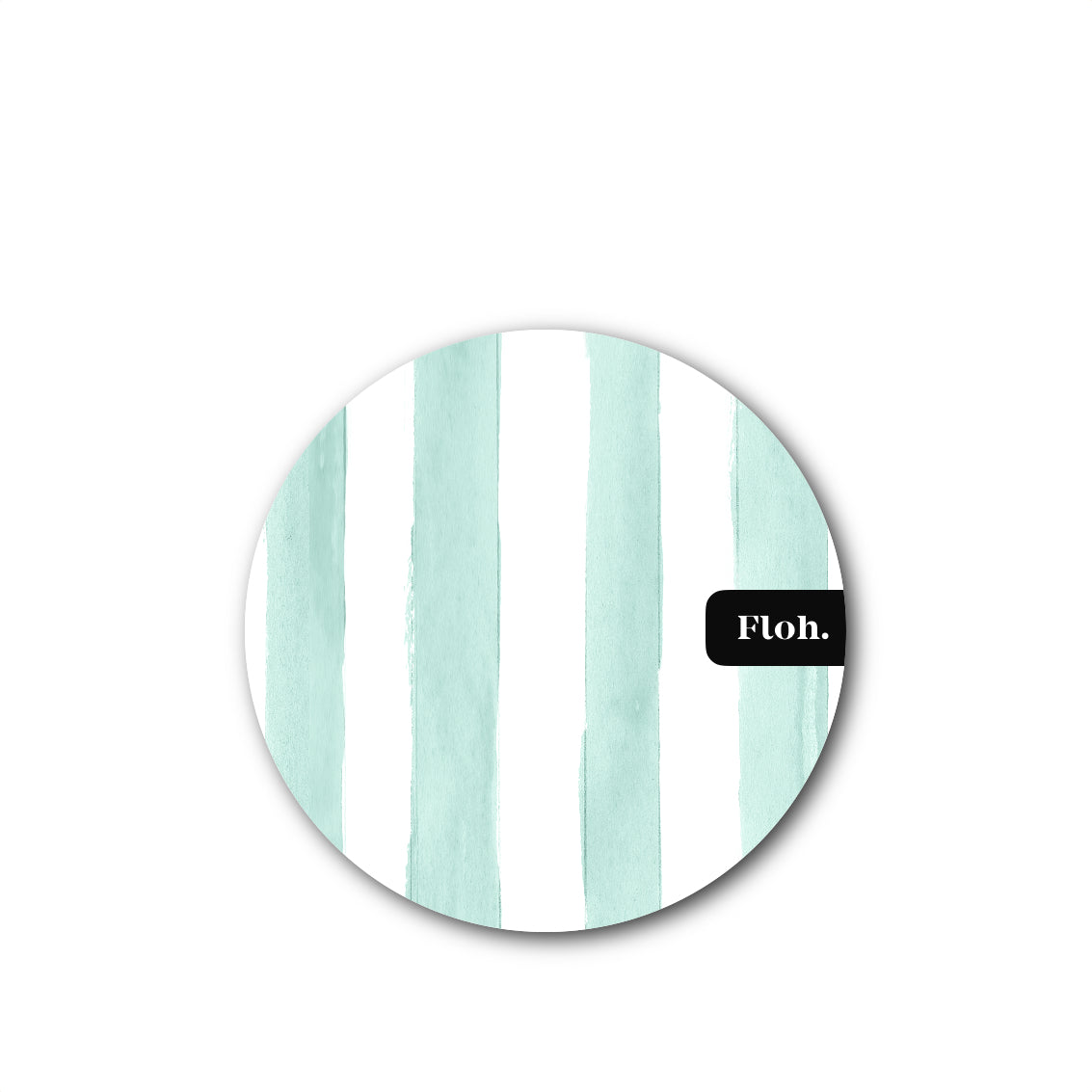 NEW! Mint (Stripes) Round Coaster (available for dispatch from Jan 2026)