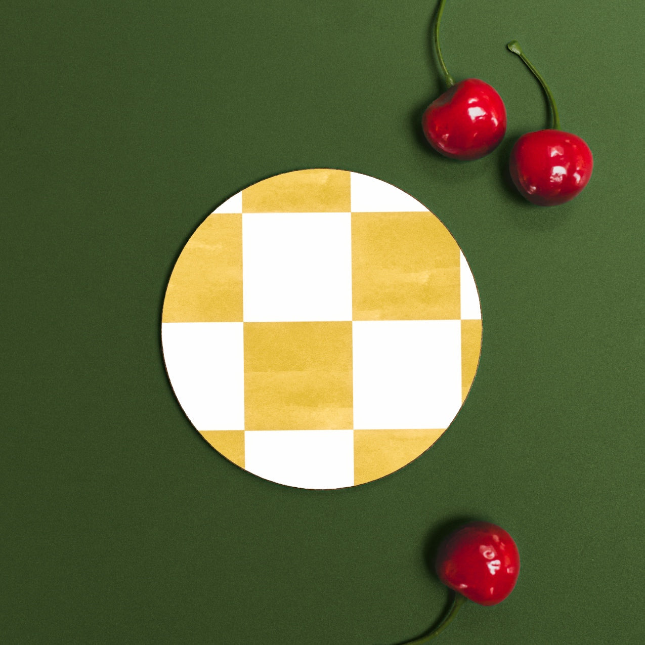 NEW! Spritz (Checkerboard) Round Coaster