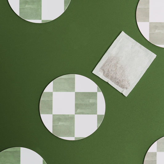 NEW! Matcha (Checkerboard) Round Coaster
