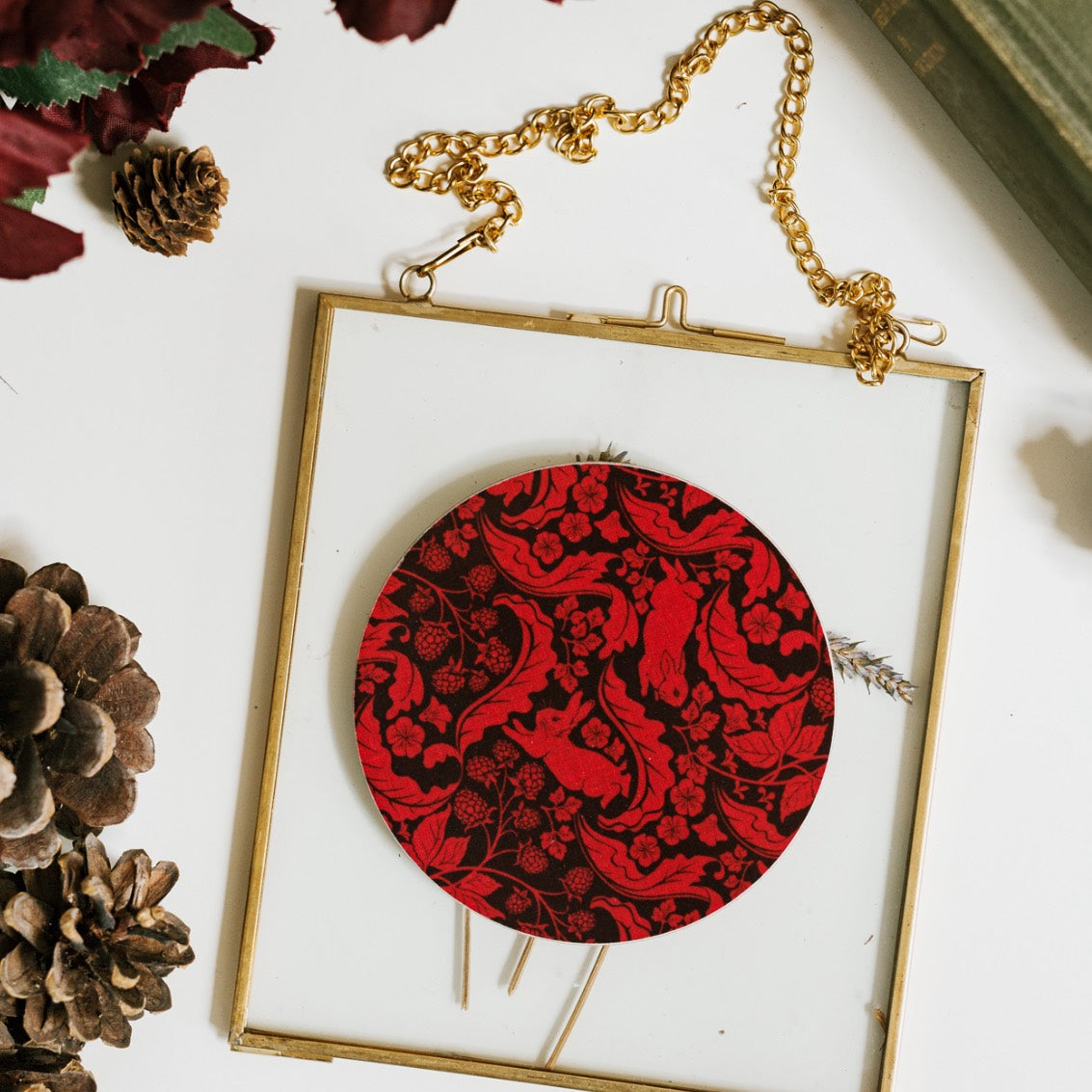 NEW! The Vegetable Thief (Redcurrant) Round Coaster (available for dispatch from August 2026)