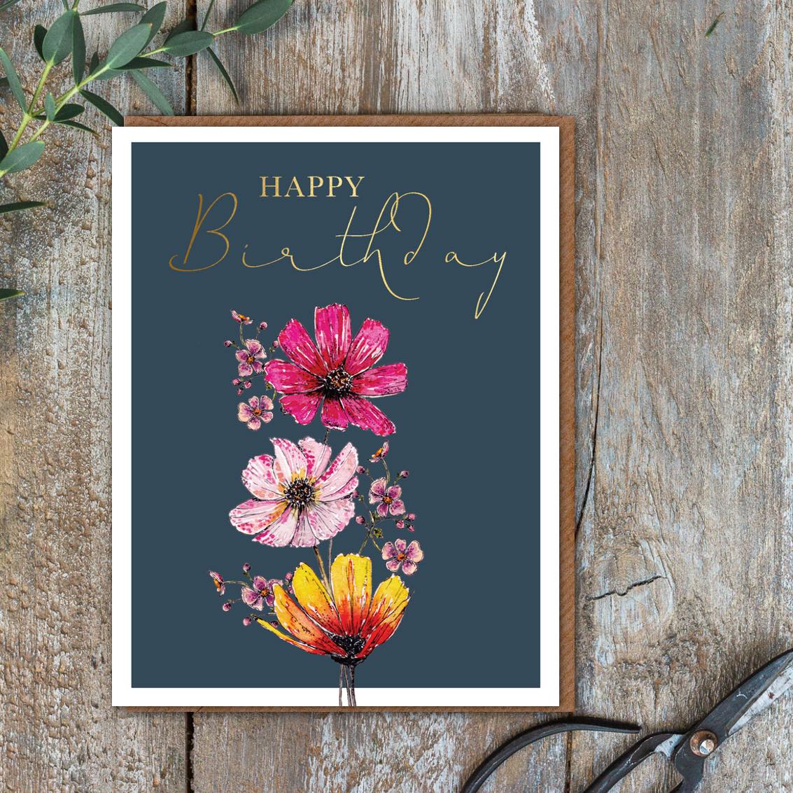 Happy Birthday Card (Cello-Free)