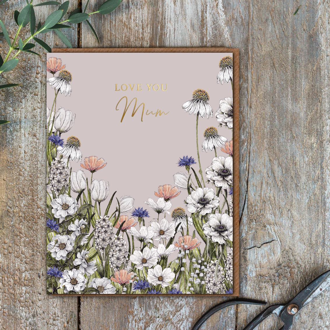 Love You Mum Card (Cello-Free)
