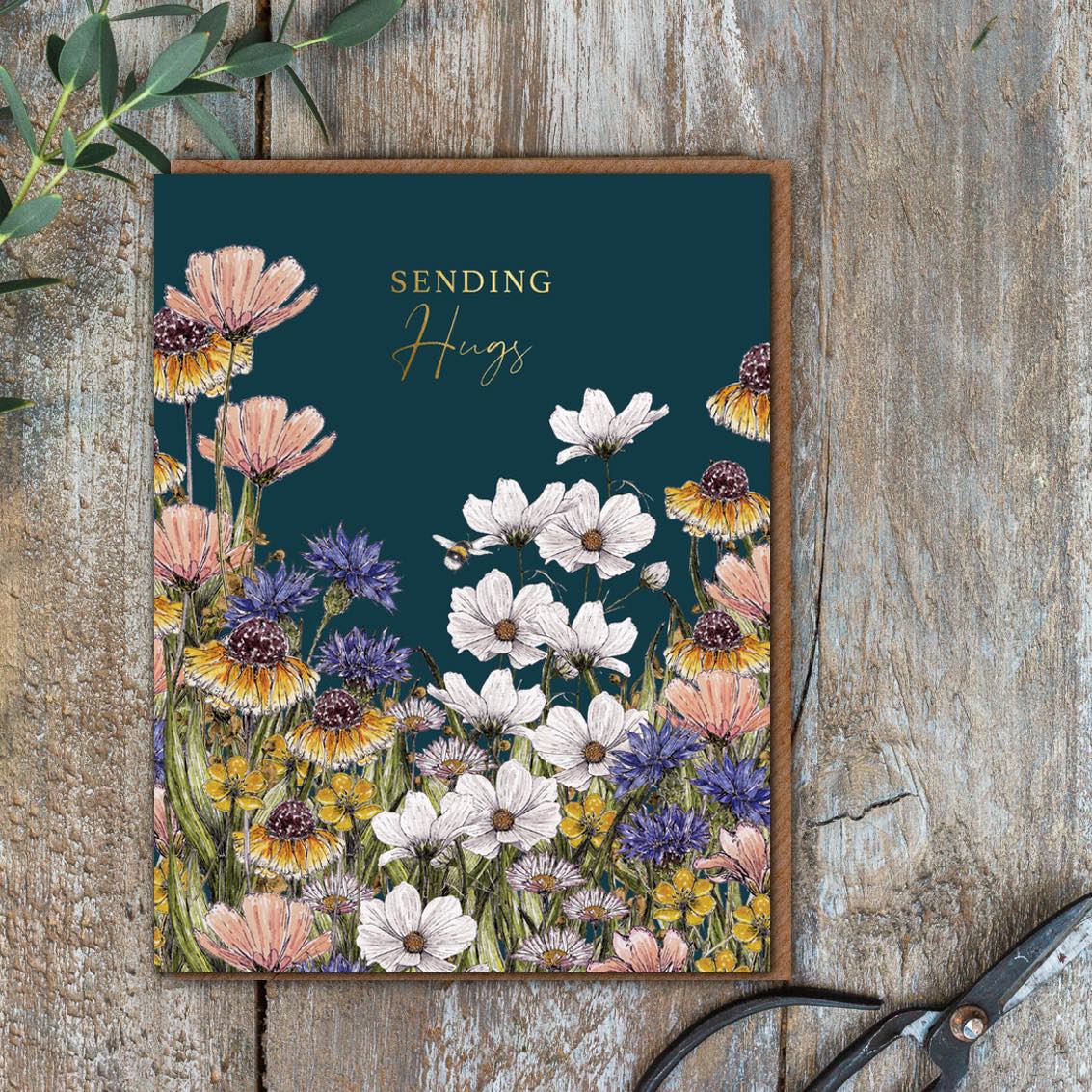 Sending Hugs Card (Cello-Free)