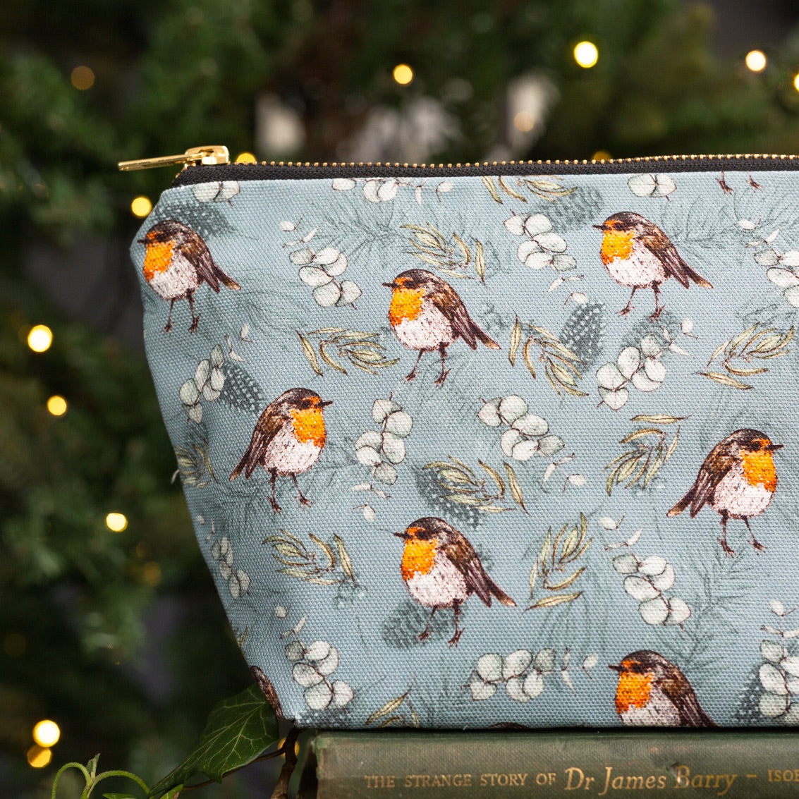 Robin & Eucalyptus (Blue) Wash Bag