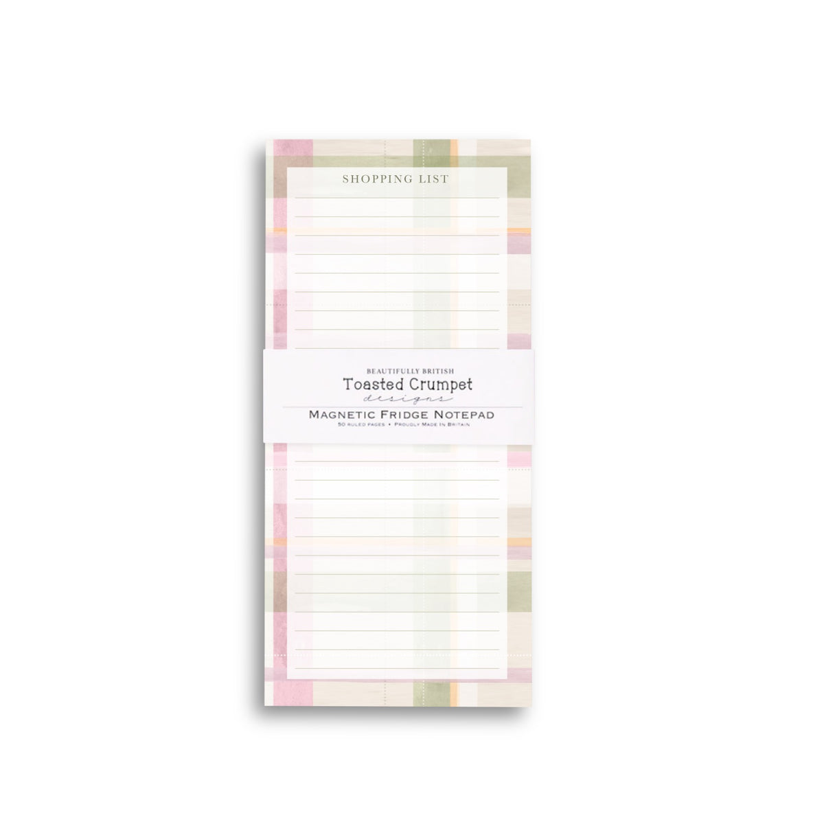 NEW! Heather & Moss (Plaid) Magnetic Shopping List (available for dispatch from January 2027)