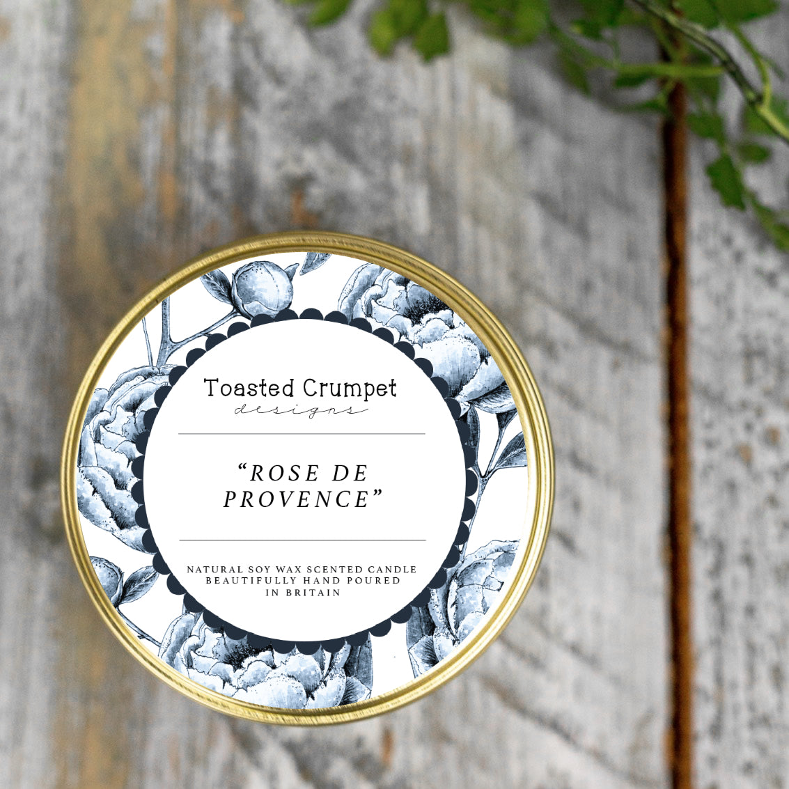 NEW! Rose de Provence Candle in a Matt Gold Tin (available for dispatch from Jan 2026)
