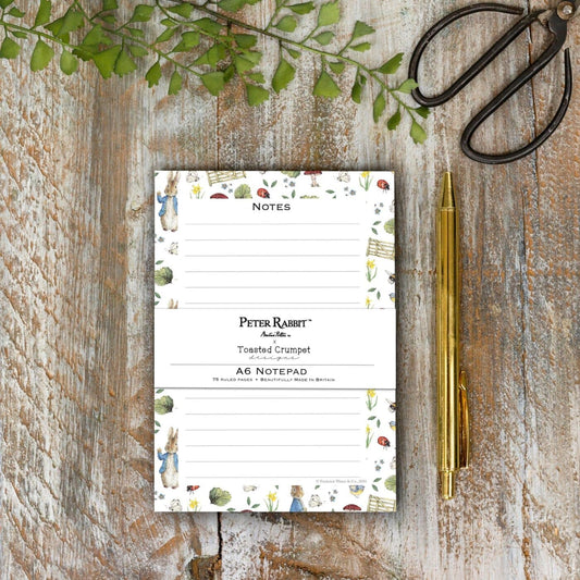 Peter Rabbit "Fresh Meadow Breeze" A6 Jotter Notepad