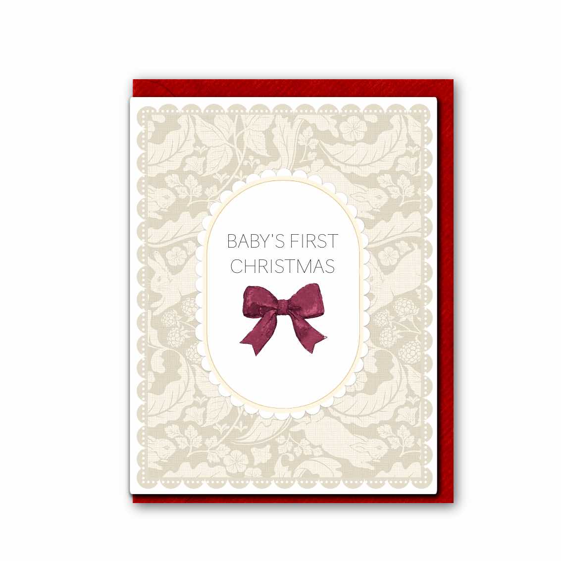 NEW! Baby's First Christmas (The Vegetable Thief Pure) Card (Cello-Free) (available for dispatch from August 2026)