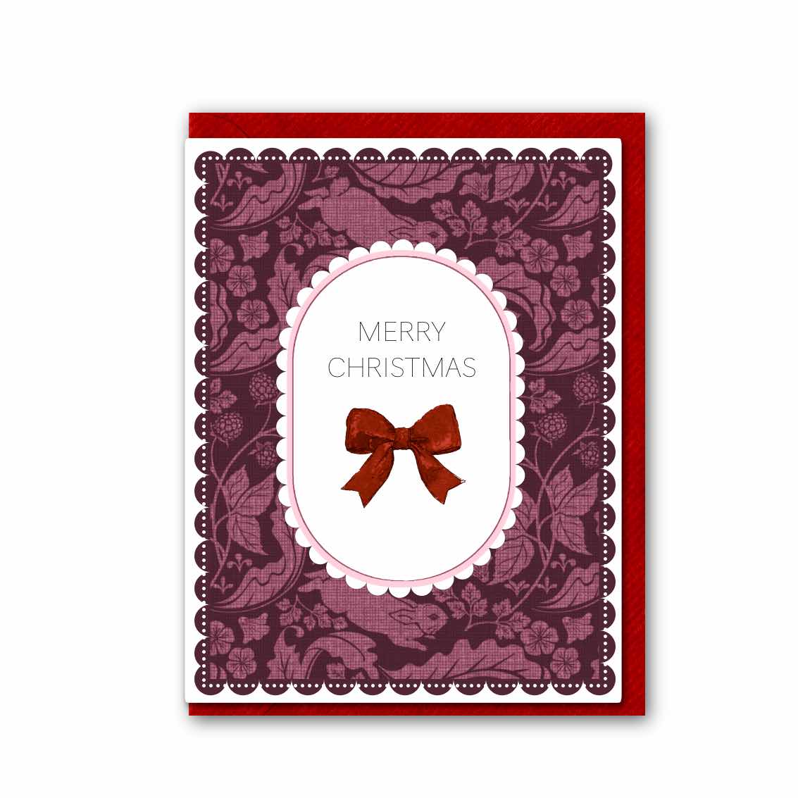 NEW! Merry Christmas (The Vegetable Thief Plum) Card (Cello-Free) (available for dispatch from August 2026)