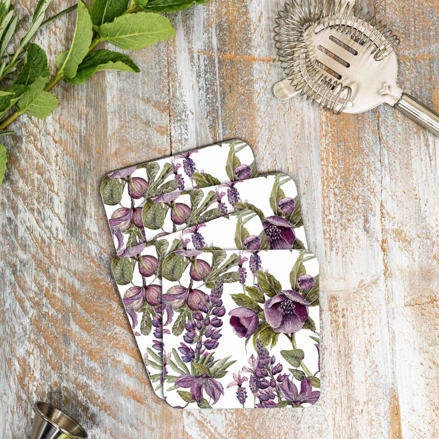 The Mulberry Collection (Pure) Set of 4 Coasters