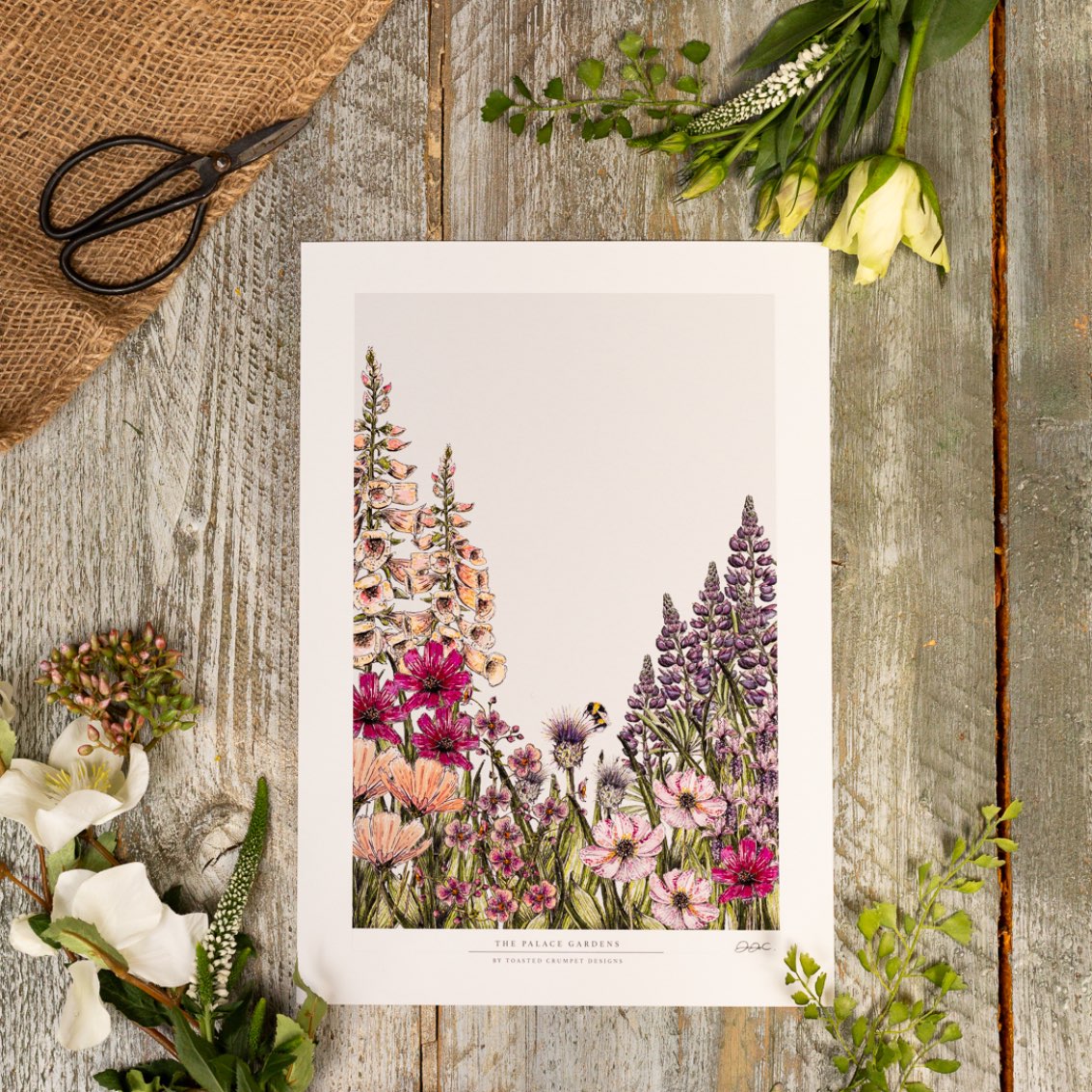 The Palace Gardens 12x16" Fine Art Print