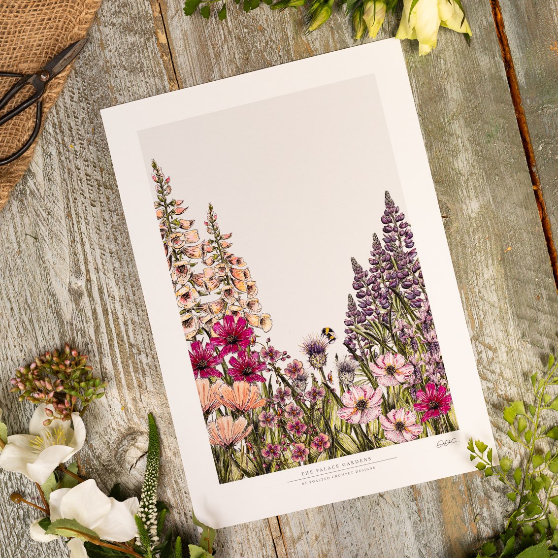 The Palace Gardens 12x16" Fine Art Print