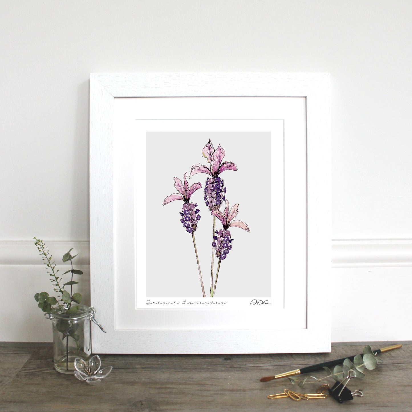 French Lavender 10x12" Mounted Fine Art Print