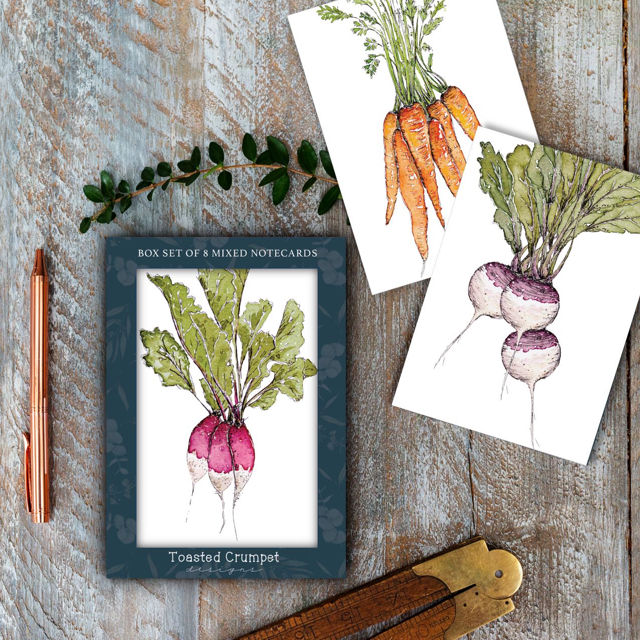 Boxed Set of 8 Notecards