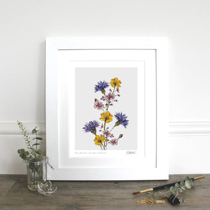 Ochre & Blue 10x12" Fine Art Print