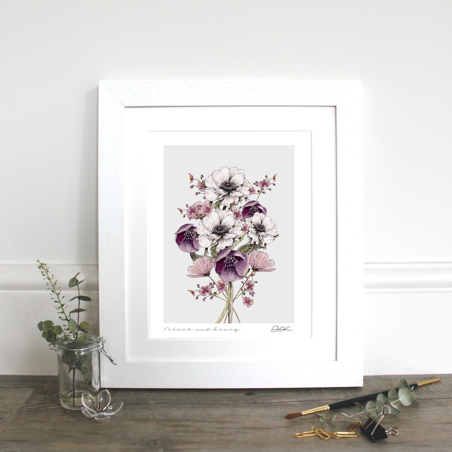 Velvet & Ivory 10x12" Fine Art Print