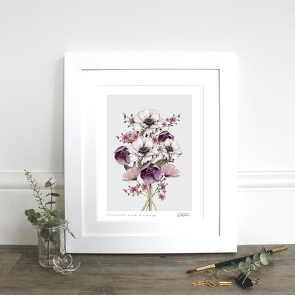 Velvet & Ivory 10x12" Fine Art Print