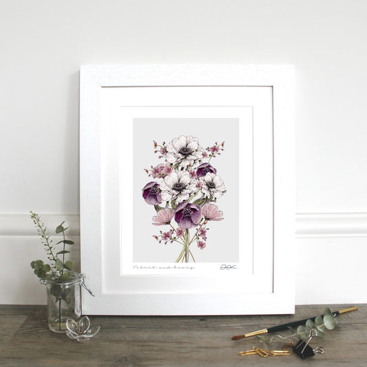 Velvet & Ivory 10x12" Fine Art Print
