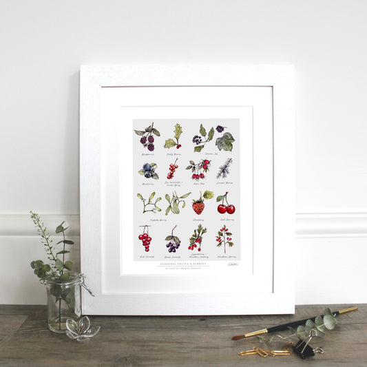 Seasonal Fruits & Berries 10 x 12" Fine Art Print
