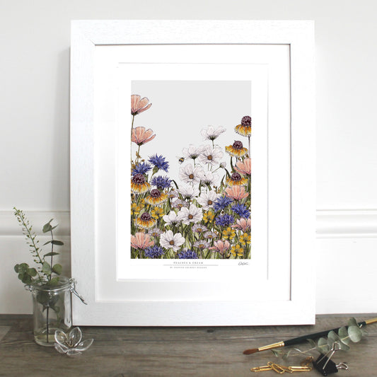 Peaches & Cream 12x16" Fine Art Print