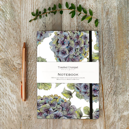 Hydrangea (Pure) A5 Lined Notebook