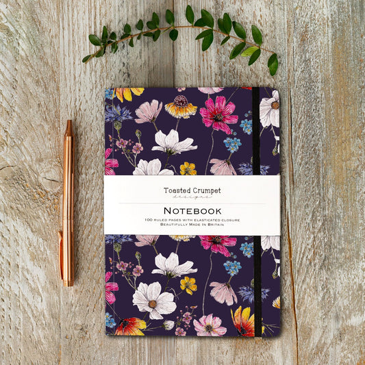 The Regency Gardens (Noir) A5 Lined Notebook