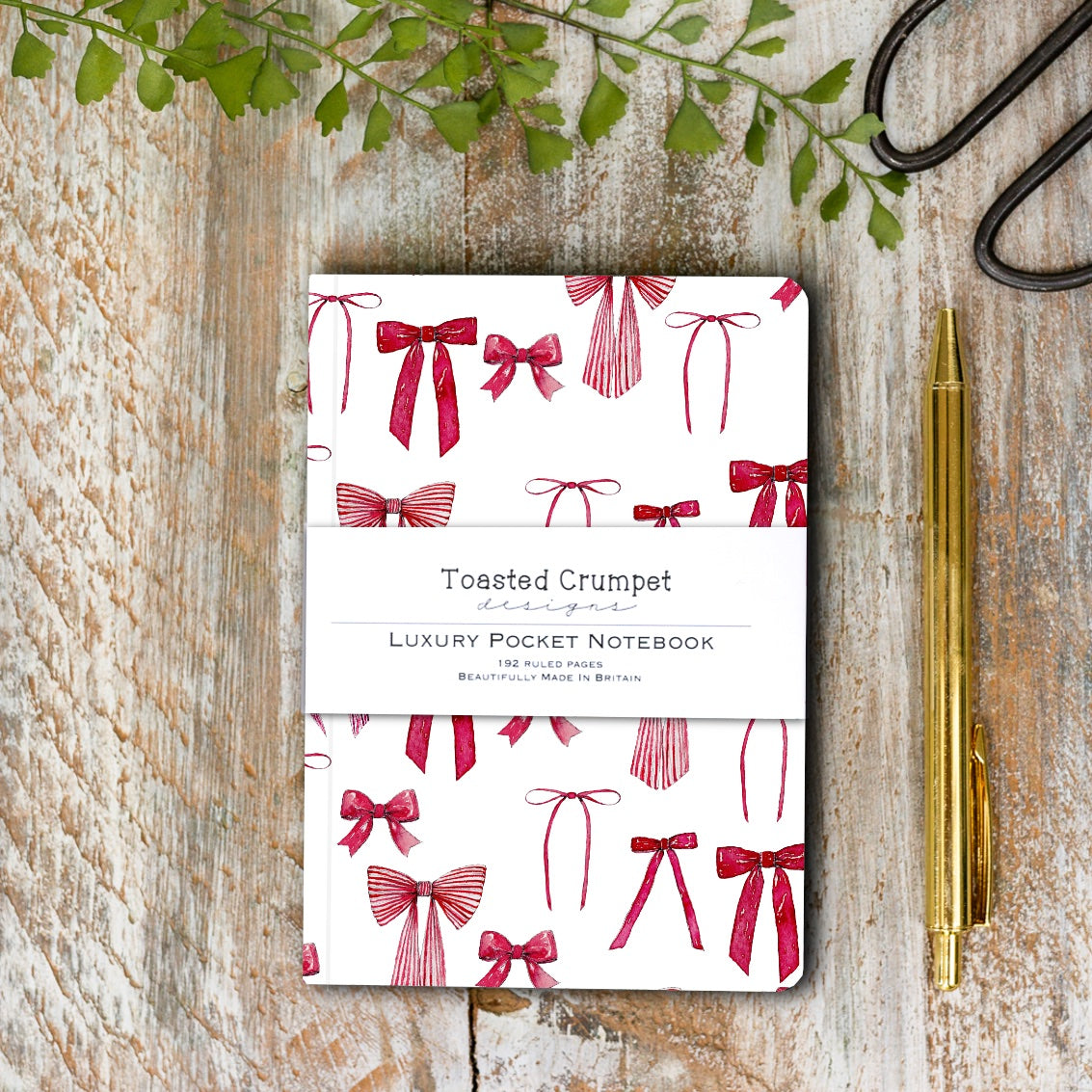 Bow (Pure) A6 Lined Pocket Notebook (available for dispatch from August 2025)