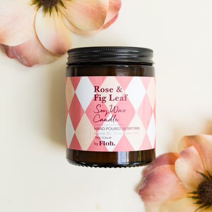 NEW! Rose & Fig Leaf Apothecary Candle