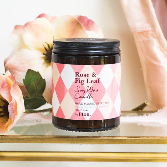 NEW! Rose & Fig Leaf Apothecary Candle
