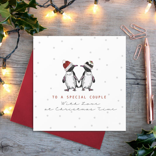 Special Couple (Penguins) Card (Cello-Free)