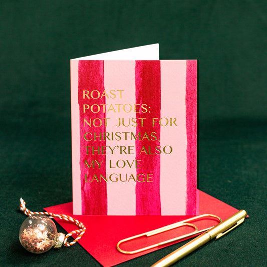NEW! Roast Potatoes (Stripes) Card (Cello-Free) (available for dispatch from August 2026)
