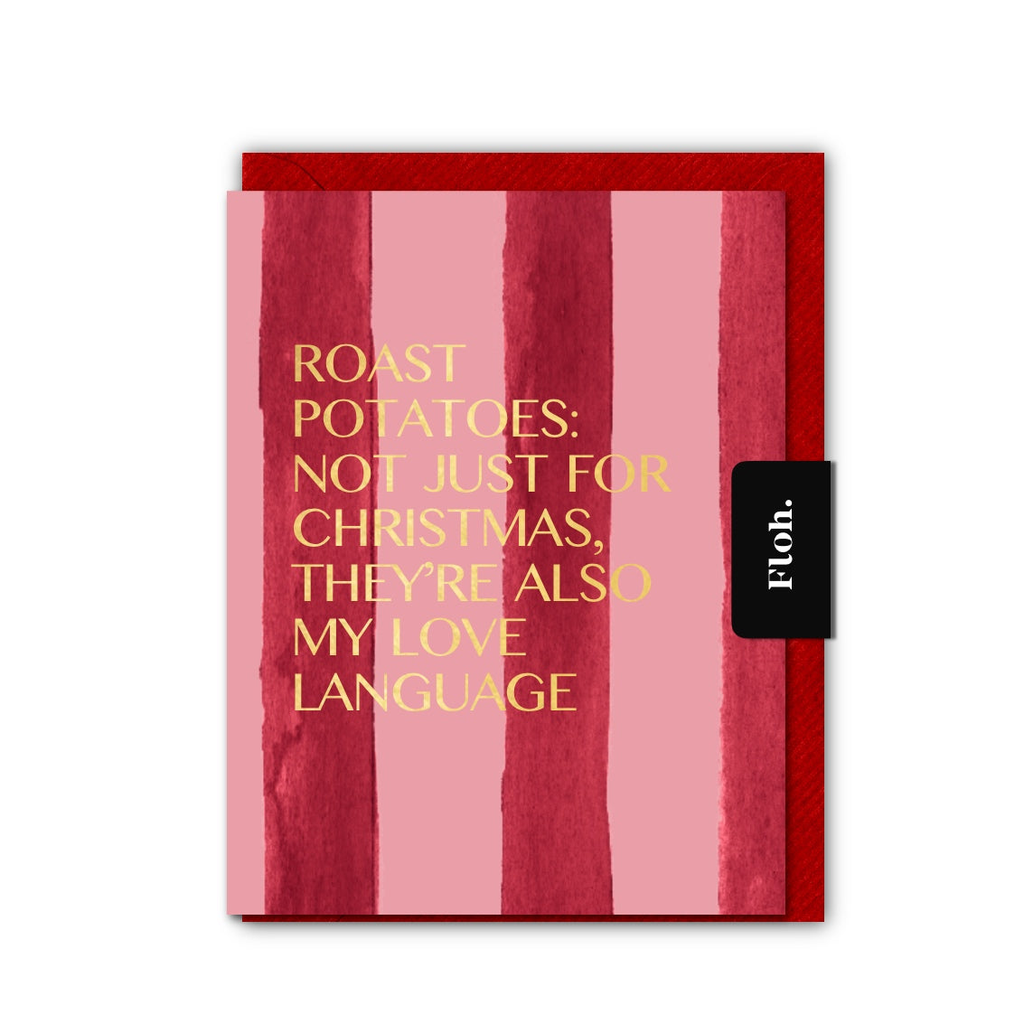 NEW! Roast Potatoes (Stripes) Card (Cello-Free) (available for dispatch from August 2026)