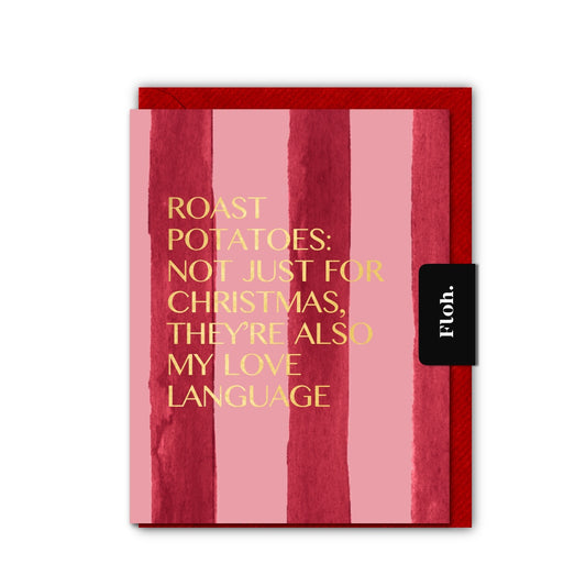 NEW! Roast Potatoes (Stripes) Card (Cello-Free) (available for dispatch from August 2026)