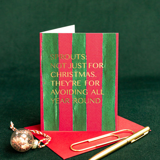 NEW! Sprouts (Stripes) Card (Cello-Free) (available for dispatch from August 2026)