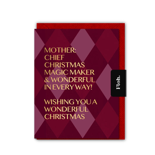 NEW! Mother (Harlequin) Card (Cello-Free) (available for dispatch from August 2026)