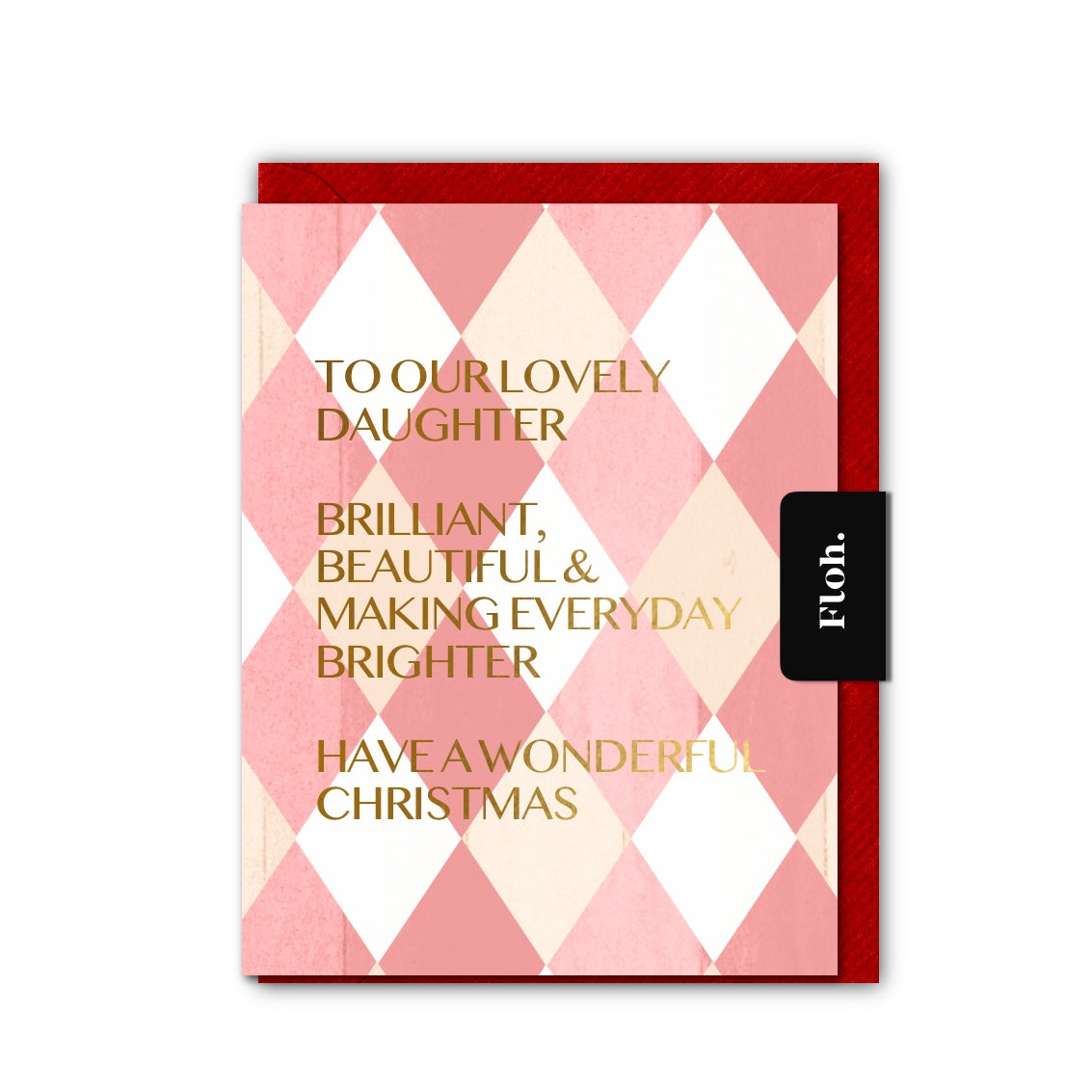 NEW! Daughter (Harlequin) Card (Cello-Free) (available for dispatch from August 2026)