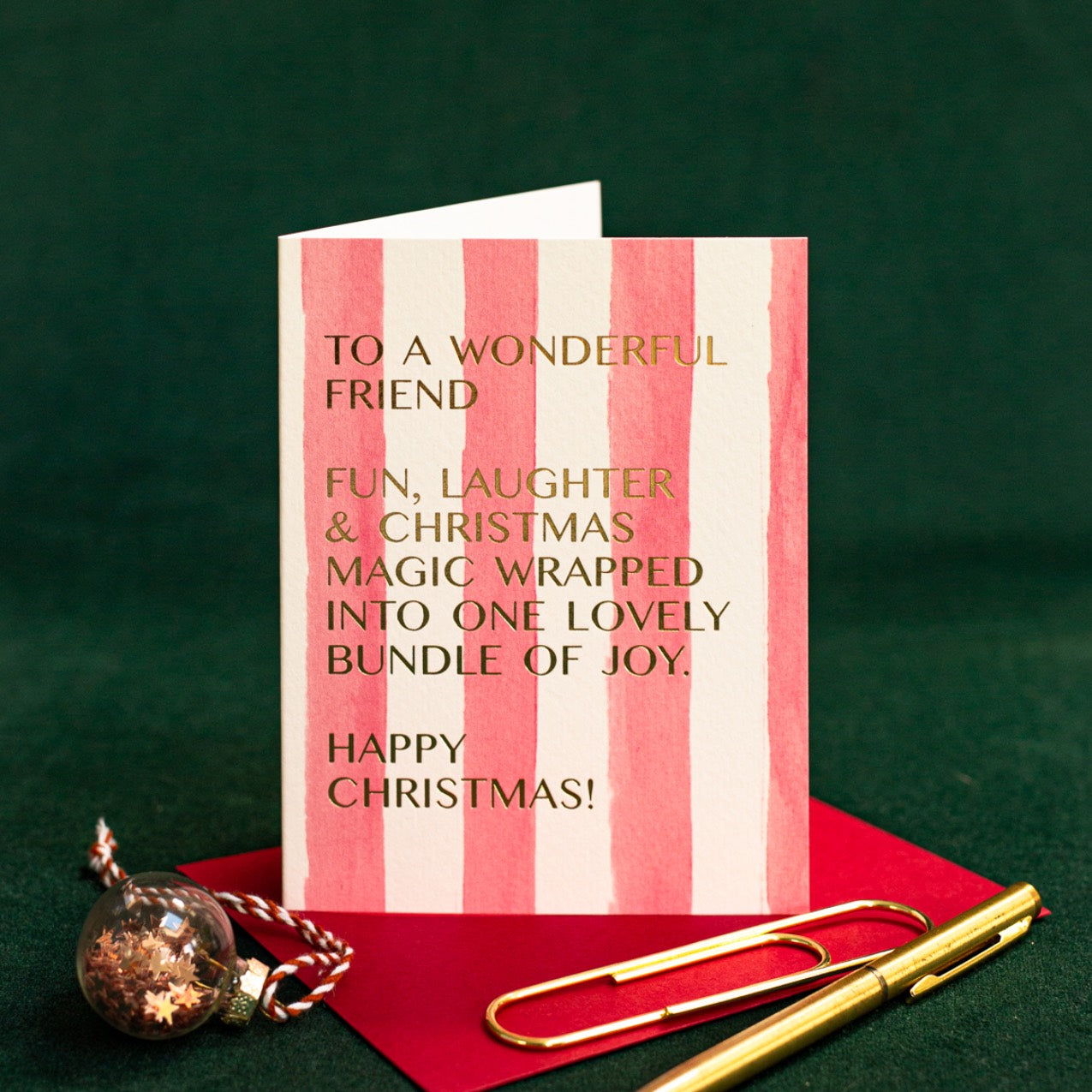 NEW! Friend (Stripes) Card (Cello-Free) (available for dispatch from August 2026)