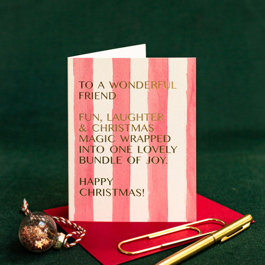 NEW! Friend (Stripes) Card (Cello-Free) (available for dispatch from August 2026)