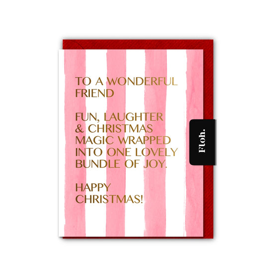 NEW! Friend (Stripes) Card (Cello-Free) (available for dispatch from August 2026)
