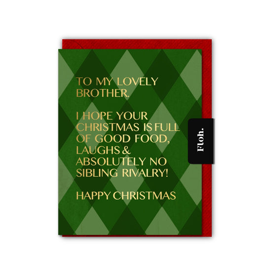 NEW! Brother (Harlequin) Card (Cello-Free) (available for dispatch from August 2026)