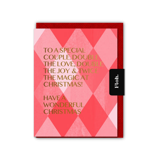 NEW! Couple (Harlequin) Card (Cello-Free) (available for dispatch from August 2026)