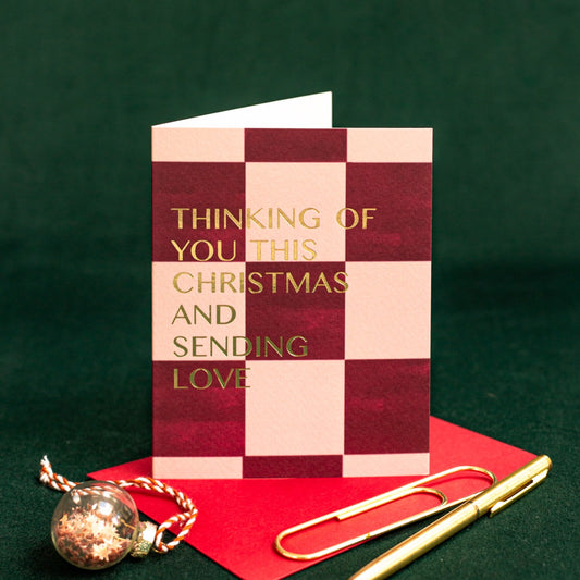 NEW! Thinking of you (Checkerboard) Card (Cello-Free) (available for dispatch from August 2026)