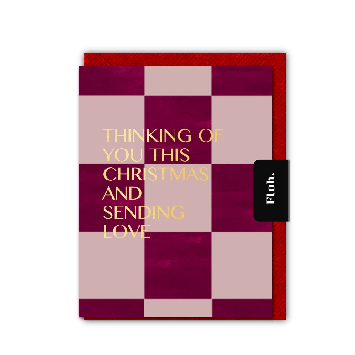 NEW! Thinking of you (Checkerboard) Card (Cello-Free) (available for dispatch from August 2026)